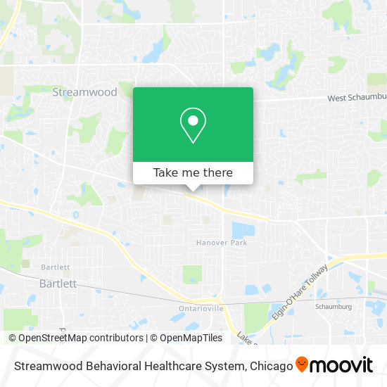 Streamwood Behavioral Healthcare System map