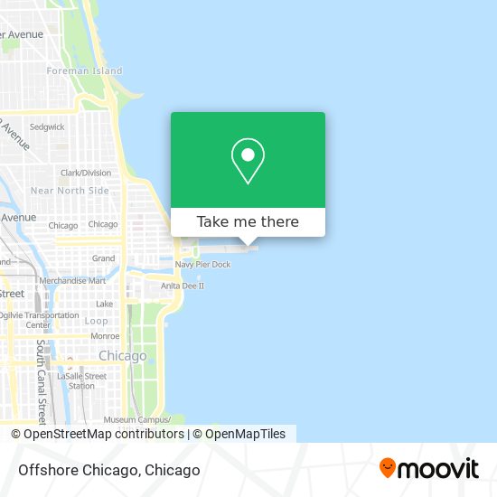 Offshore Chicago map