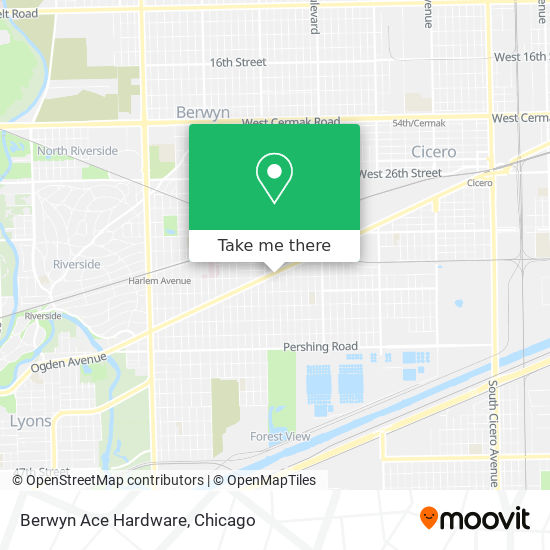 Berwyn Ace Hardware map