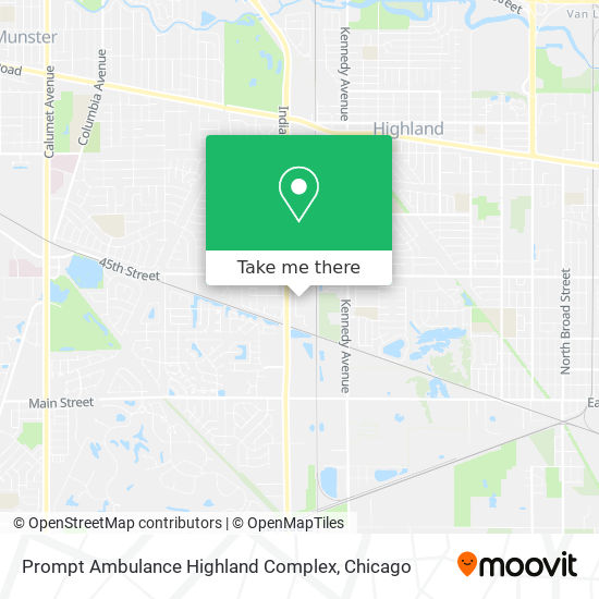 Prompt Ambulance Highland Complex map