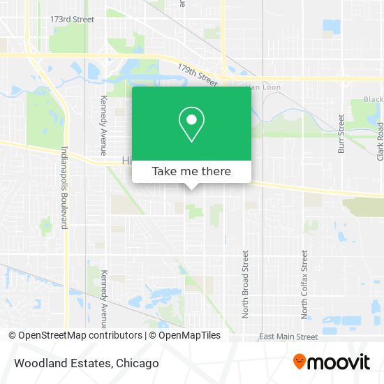 Mapa de Woodland Estates