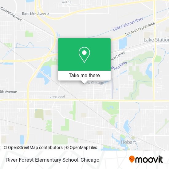 River Forest Elementary School map