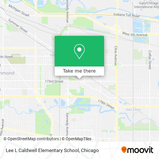 Lee L Caldwell Elementary School map