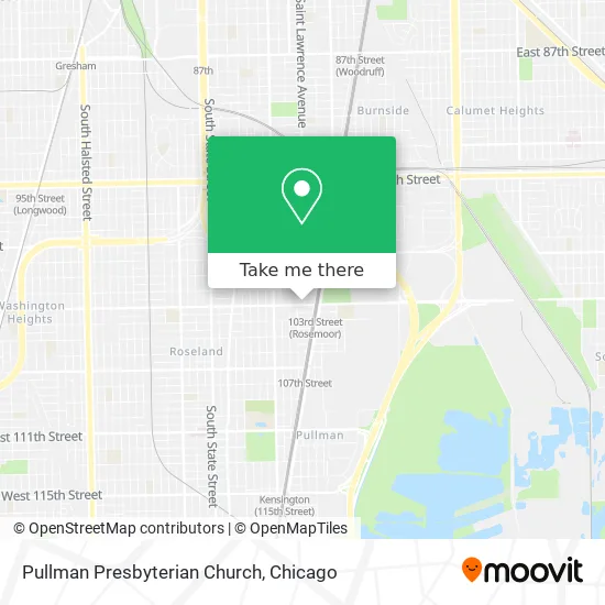 Mapa de Pullman Presbyterian Church