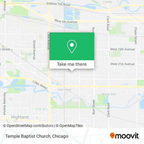 Mapa de Temple Baptist Church