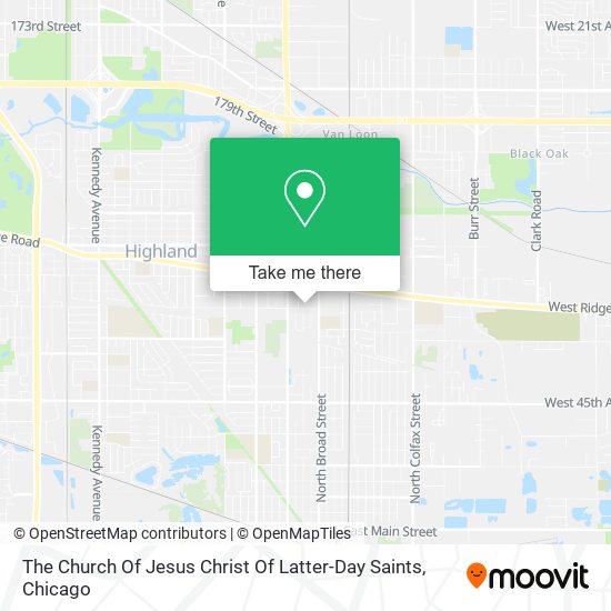 The Church Of Jesus Christ Of Latter-Day Saints map