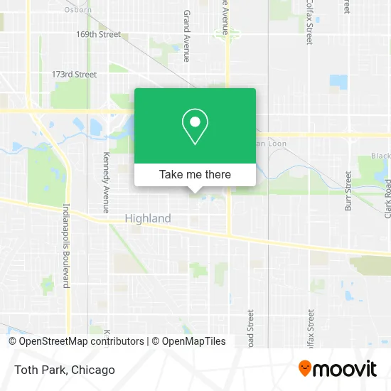 Toth Park map