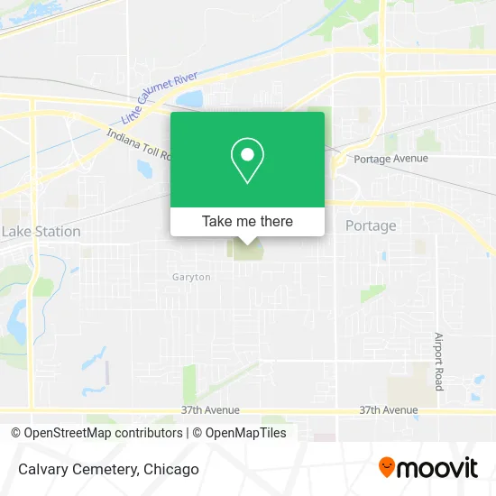 Calvary Cemetery map