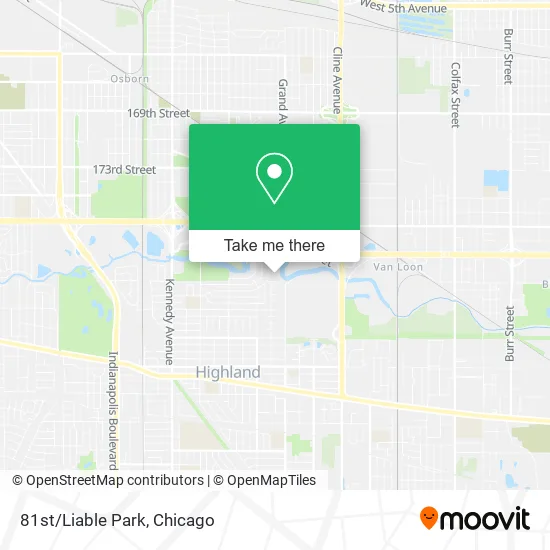 81st/Liable Park map