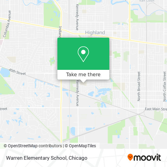 Mapa de Warren Elementary School