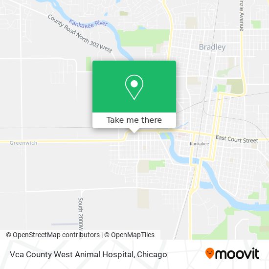 Vca County West Animal Hospital map