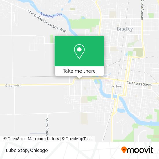 Lube Stop map