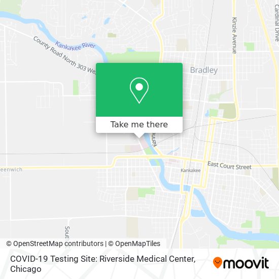 Mapa de COVID-19 Testing Site: Riverside Medical Center