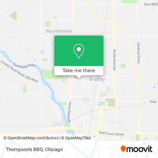 Thompson's BBQ map