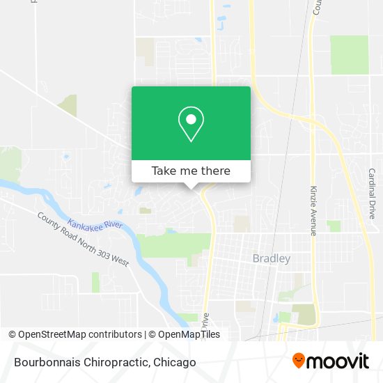 Bourbonnais Chiropractic map