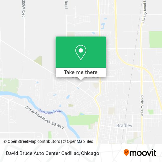 David Bruce Auto Center Cadillac map