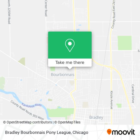 Bradley Bourbonnais Pony League map