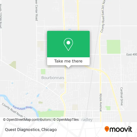 Quest Diagnostics map