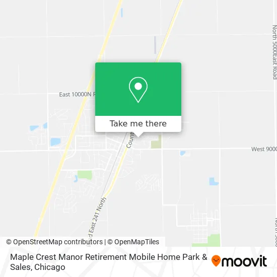 Maple Crest Manor Retirement Mobile Home Park & Sales map