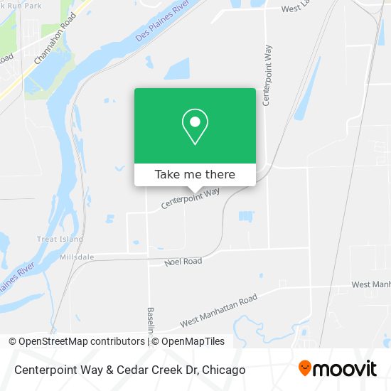 Mapa de Centerpoint Way & Cedar Creek Dr