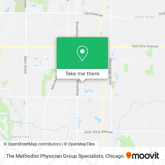 The Methodist Physician Group Specialists map