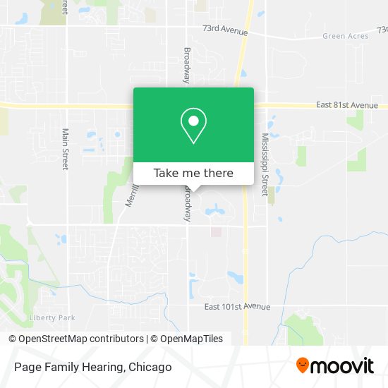 Page Family Hearing map