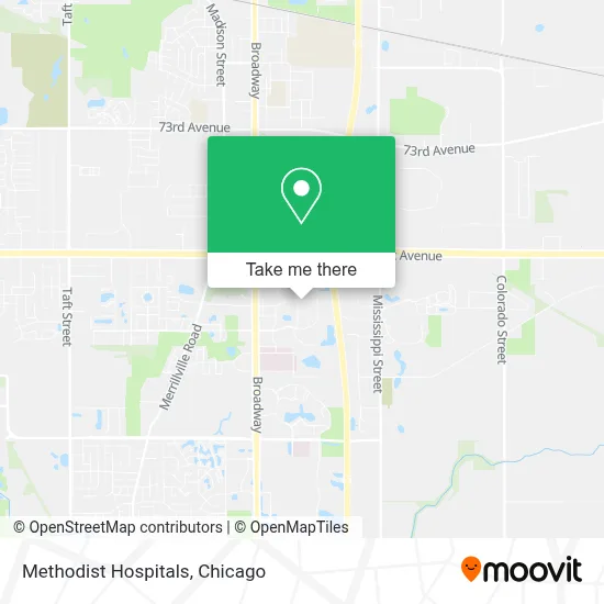 Methodist Hospitals map