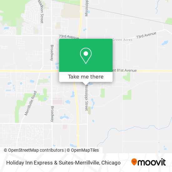 Mapa de Holiday Inn Express & Suites-Merrillville