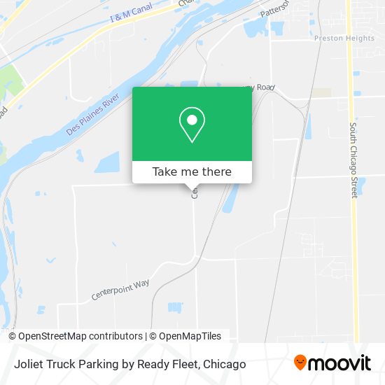 Mapa de Joliet Truck Parking by Ready Fleet