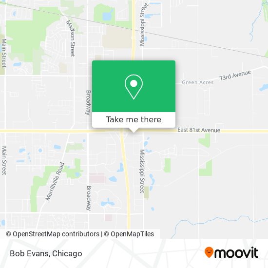 Bob Evans map