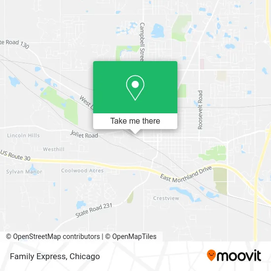 Family Express map