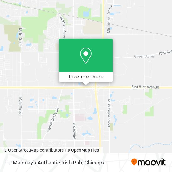 Mapa de TJ Maloney's Authentic Irish Pub