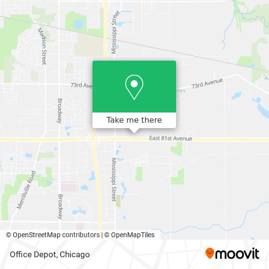 Office Depot map