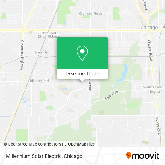 Millennium Solar Electric map