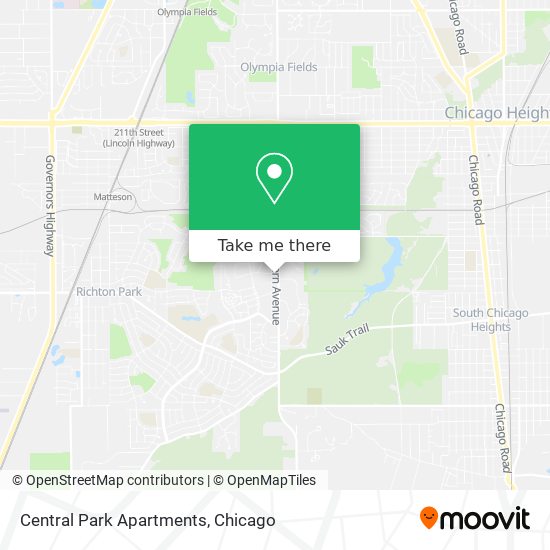 Central Park Apartments map