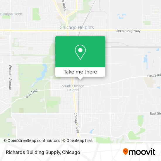 Richards Building Supply map