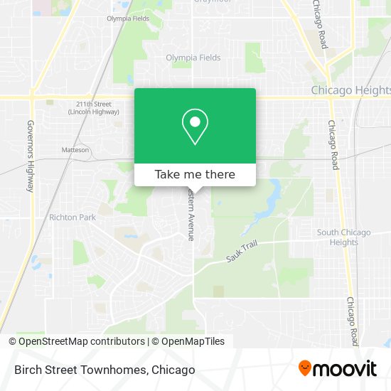 Birch Street Townhomes map