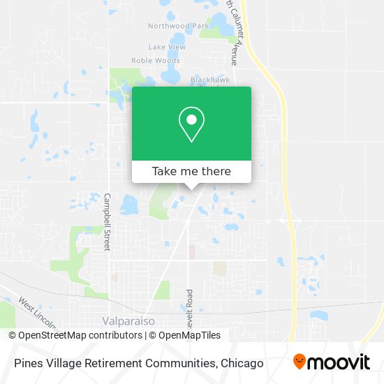 Pines Village Retirement Communities map
