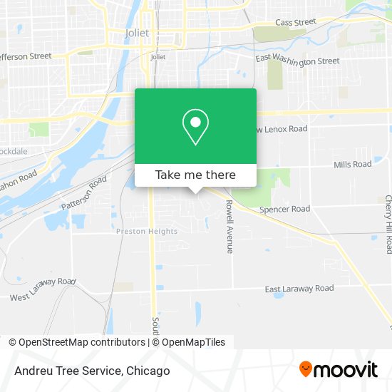 Andreu Tree Service map