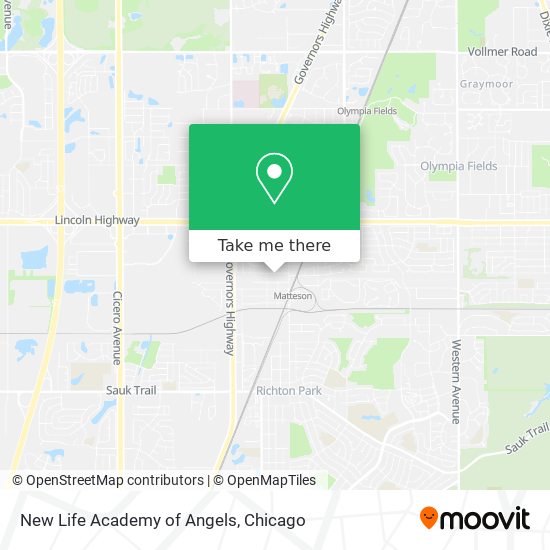 New Life Academy of Angels map