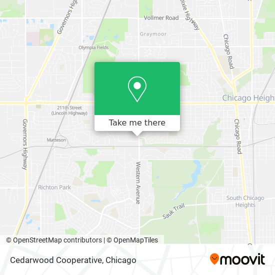 Cedarwood Cooperative map