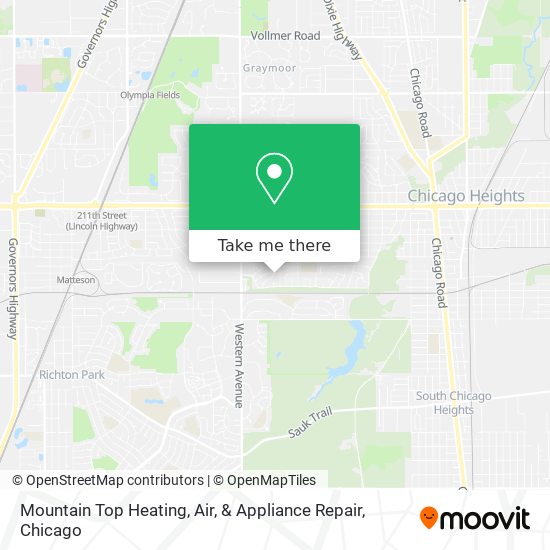 Mountain Top Heating, Air, & Appliance Repair map