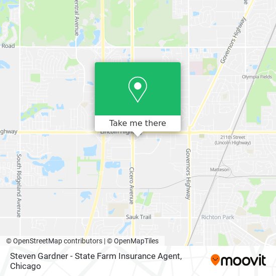 Mapa de Steven Gardner - State Farm Insurance Agent