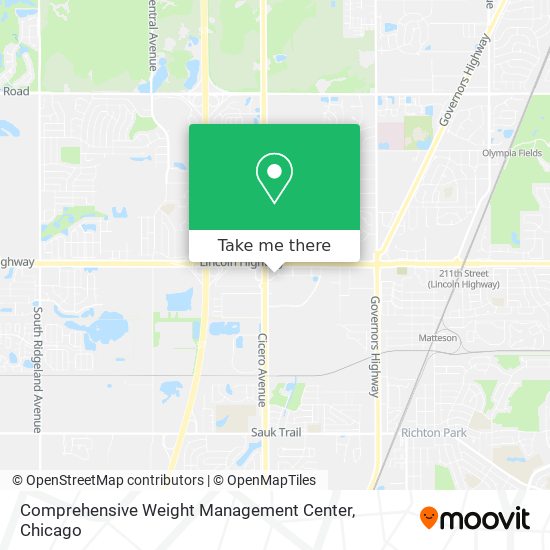 Mapa de Comprehensive Weight Management Center