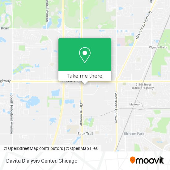 Davita Dialysis Center map