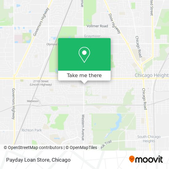 Payday Loan Store map