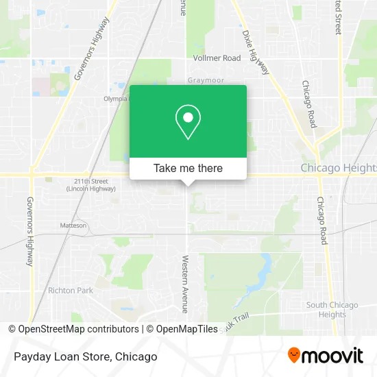 Mapa de Payday Loan Store