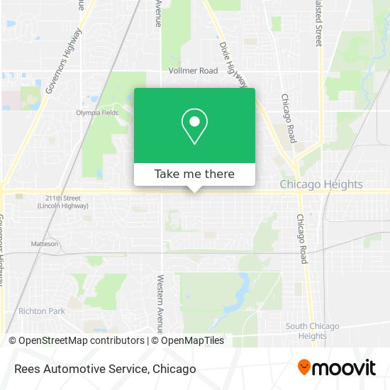 Rees Automotive Service map