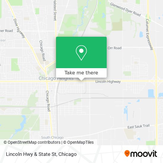 Lincoln Hwy & State St map