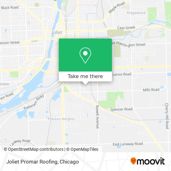 Joliet Promar Roofing map